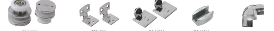 Tickr Tch 8800 Jaguar Sliding Shower Screen System Set